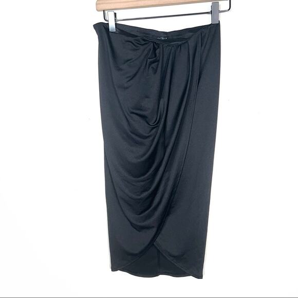 NWT 21 Saints Black midi length straight pencil tulip skirt size small S - Picture 1 of 5